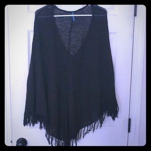 Fringed light weit poncho